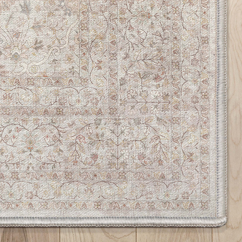 Well Woven Asha Isolde Vintage Oriental Botanical Ivory & Cream Area
